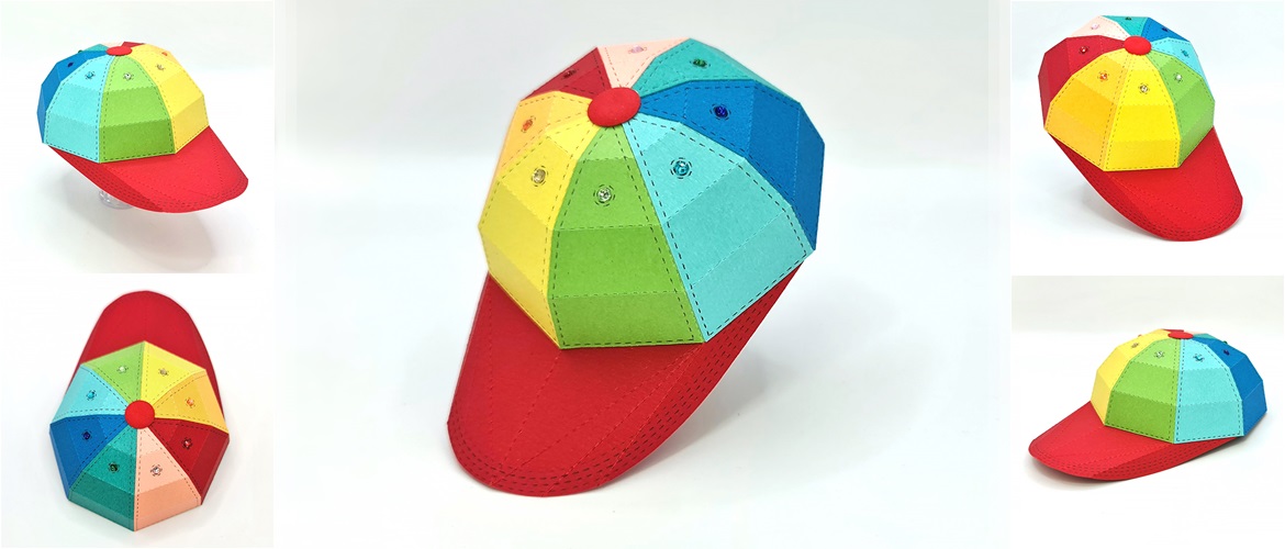 Gentleman Crafter ScanNCut 3D papercraft baseball cap