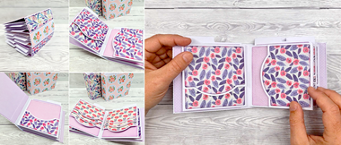 Mini memory book pages and outside made by Gentleman Crafter on Brother ScanNCut