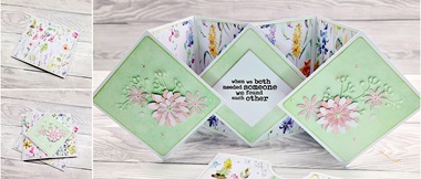 Triple floating diamond card by the Gentleman Crafter made on Brother ScanNCut