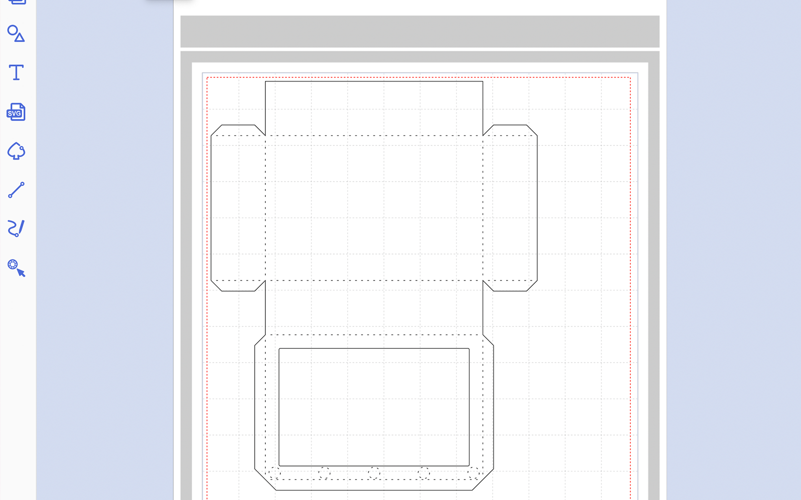 Brother ScanNCut outline cutting lines for giftbox