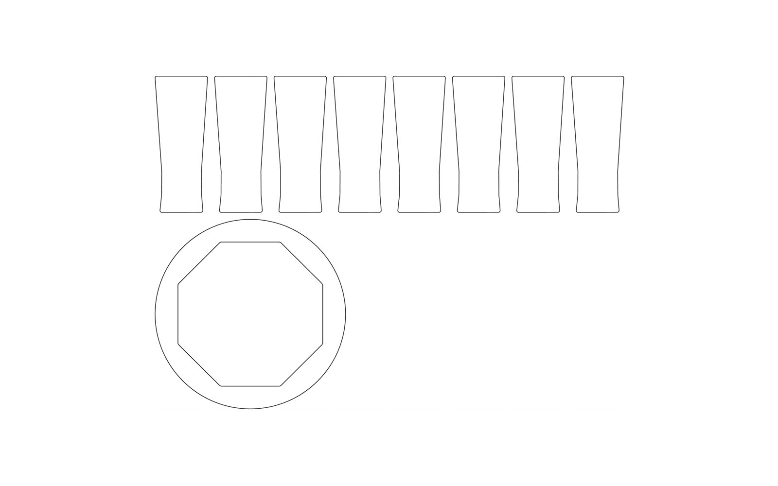 ScanNCut later cutting lines for 3D top hat base