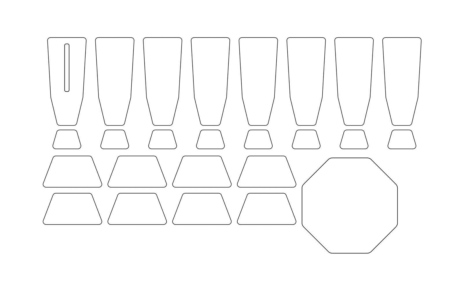 Brother ScanNCut cutting lines for 3D papercraft teacup