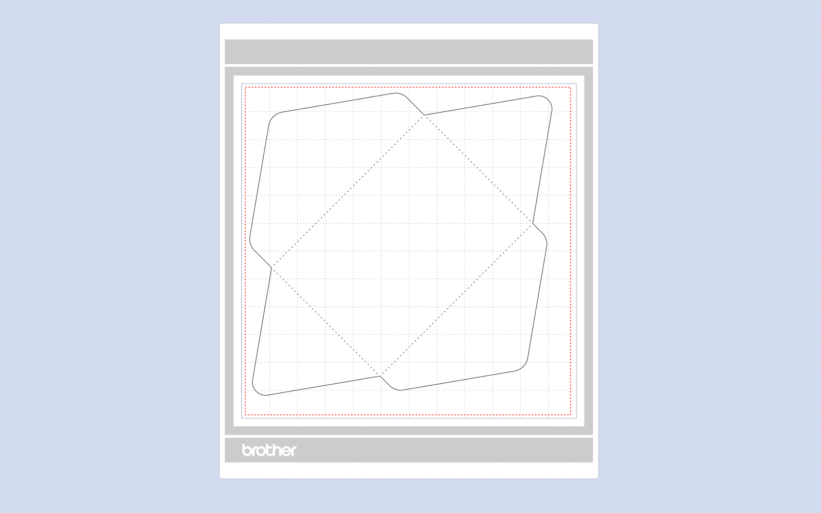 ScanNCut Gentleman Crafter envelop basis snijlaag