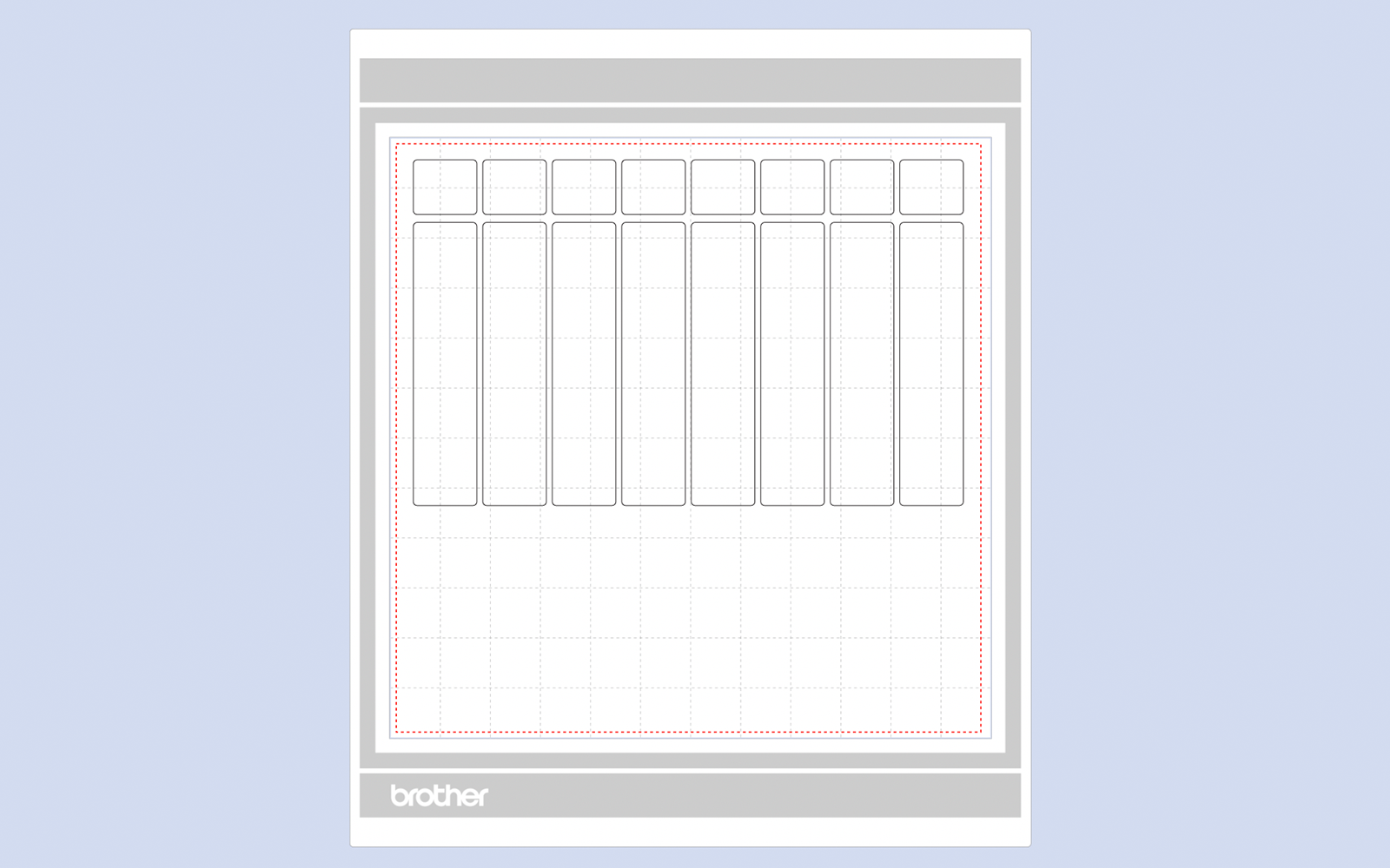 ScanNCut layer cutting lines for Christmas cracker gift box body.