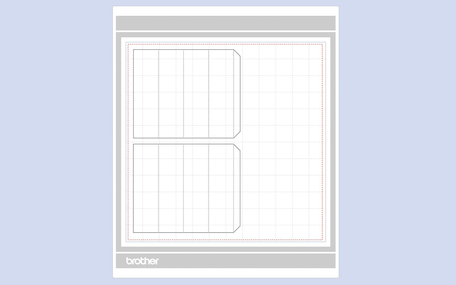 ScanNCut layer cutting lines for classic cracker gift box 04.