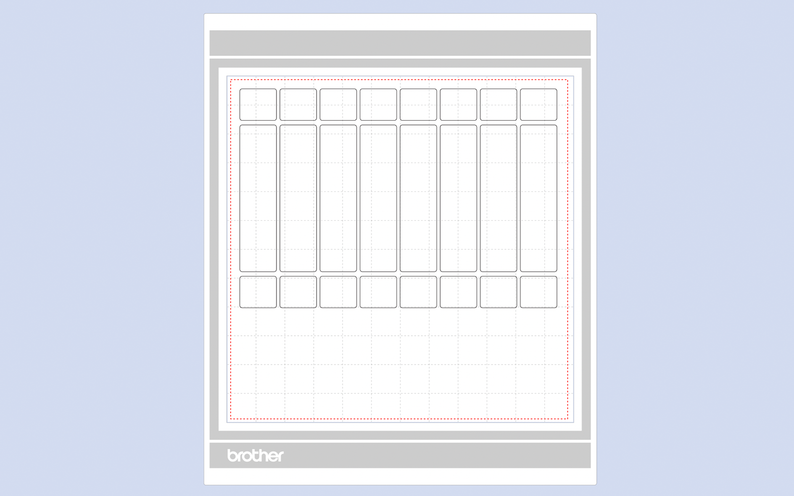 Linee di taglio strato ScanNCut per la classica confezione regalo cracker.