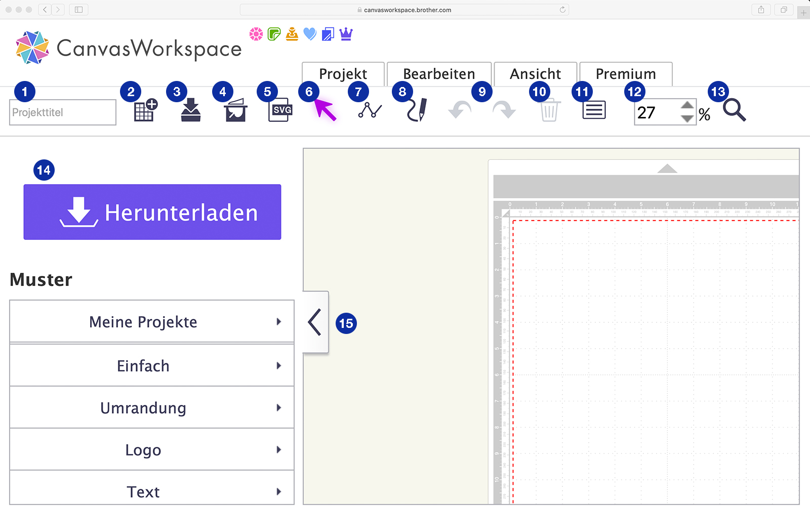 CanvasWorkspace-Projektseite