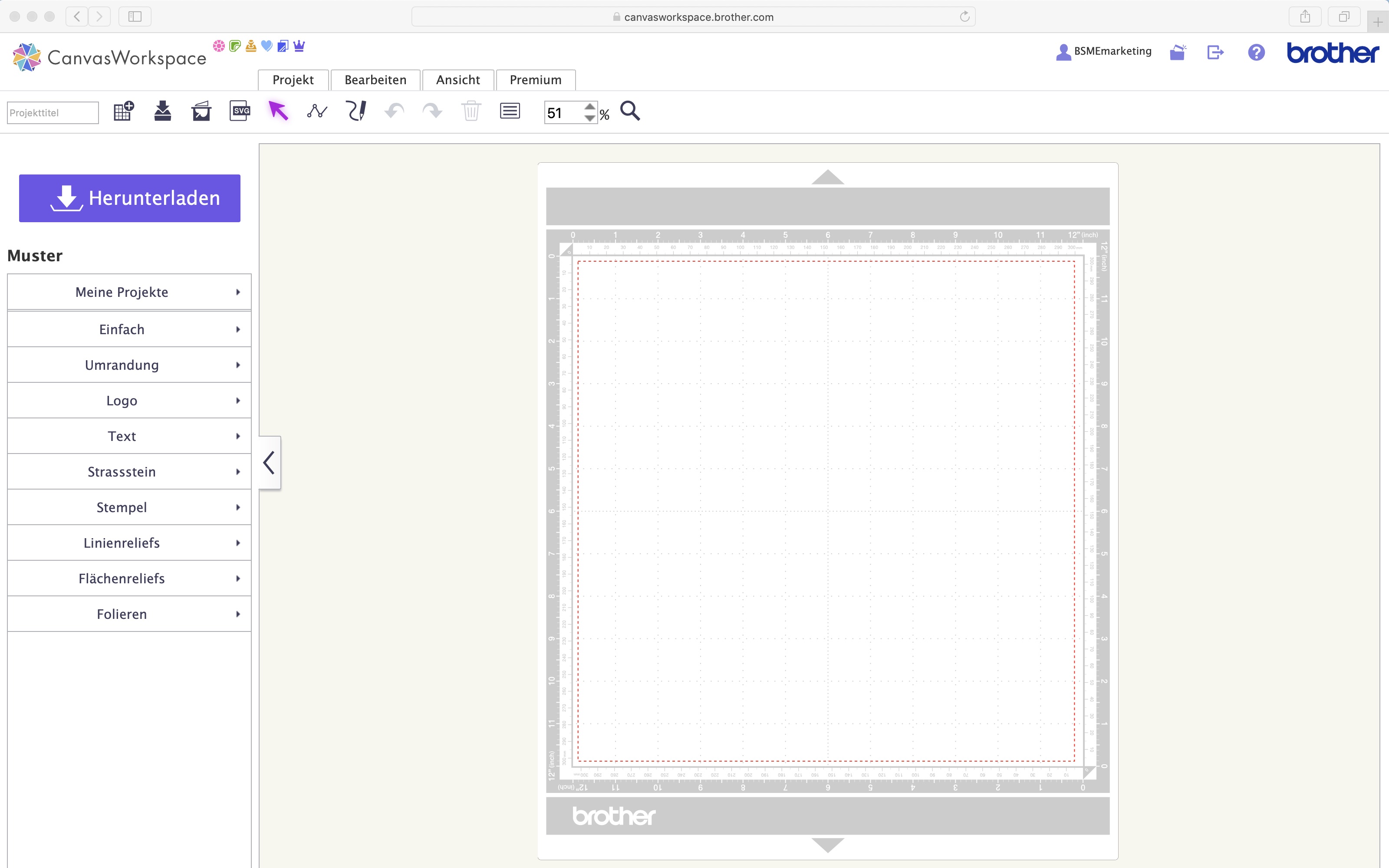 CanvasWorkspace Entwurfsseite