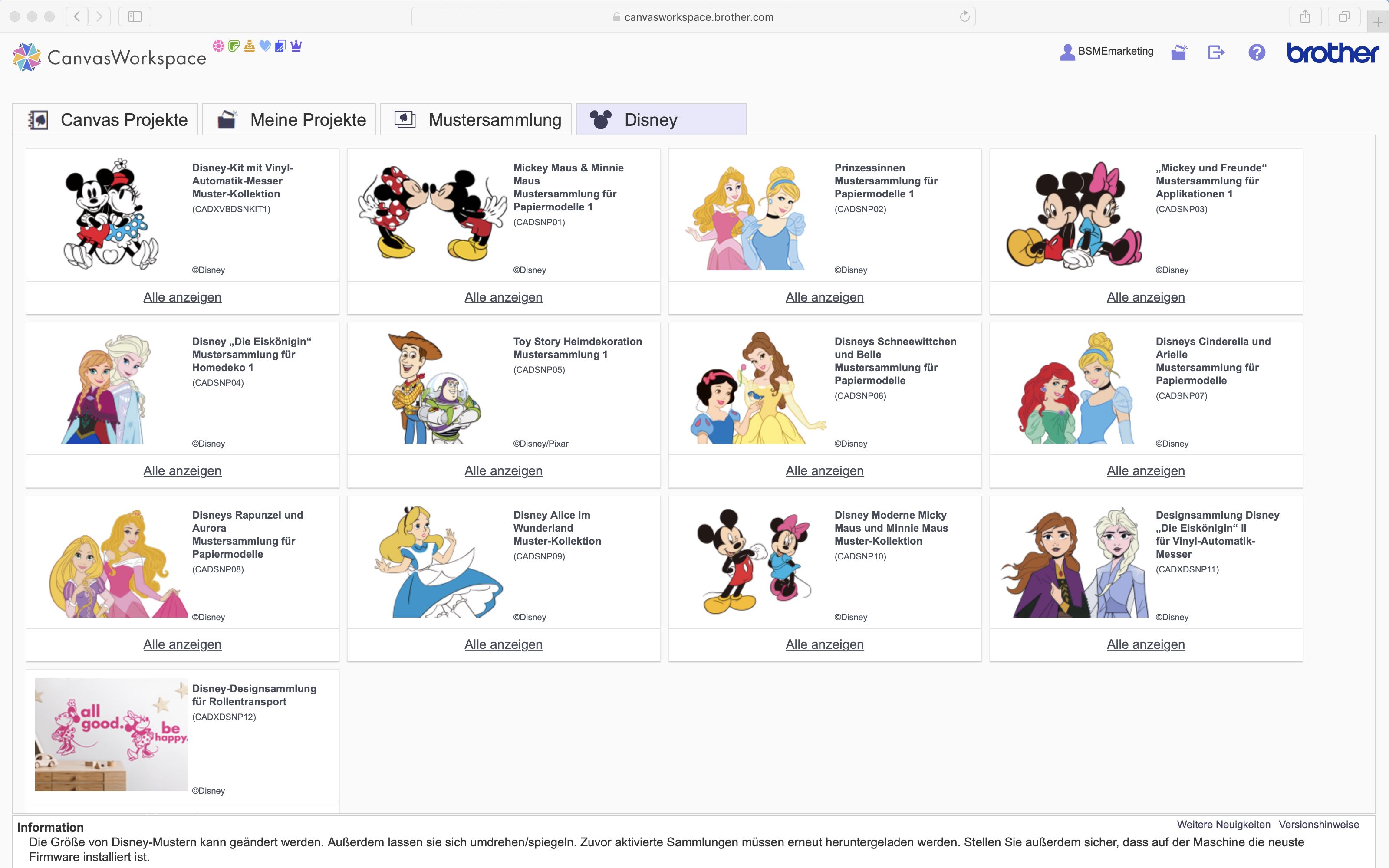 Vorschau der Disney-Designkarten