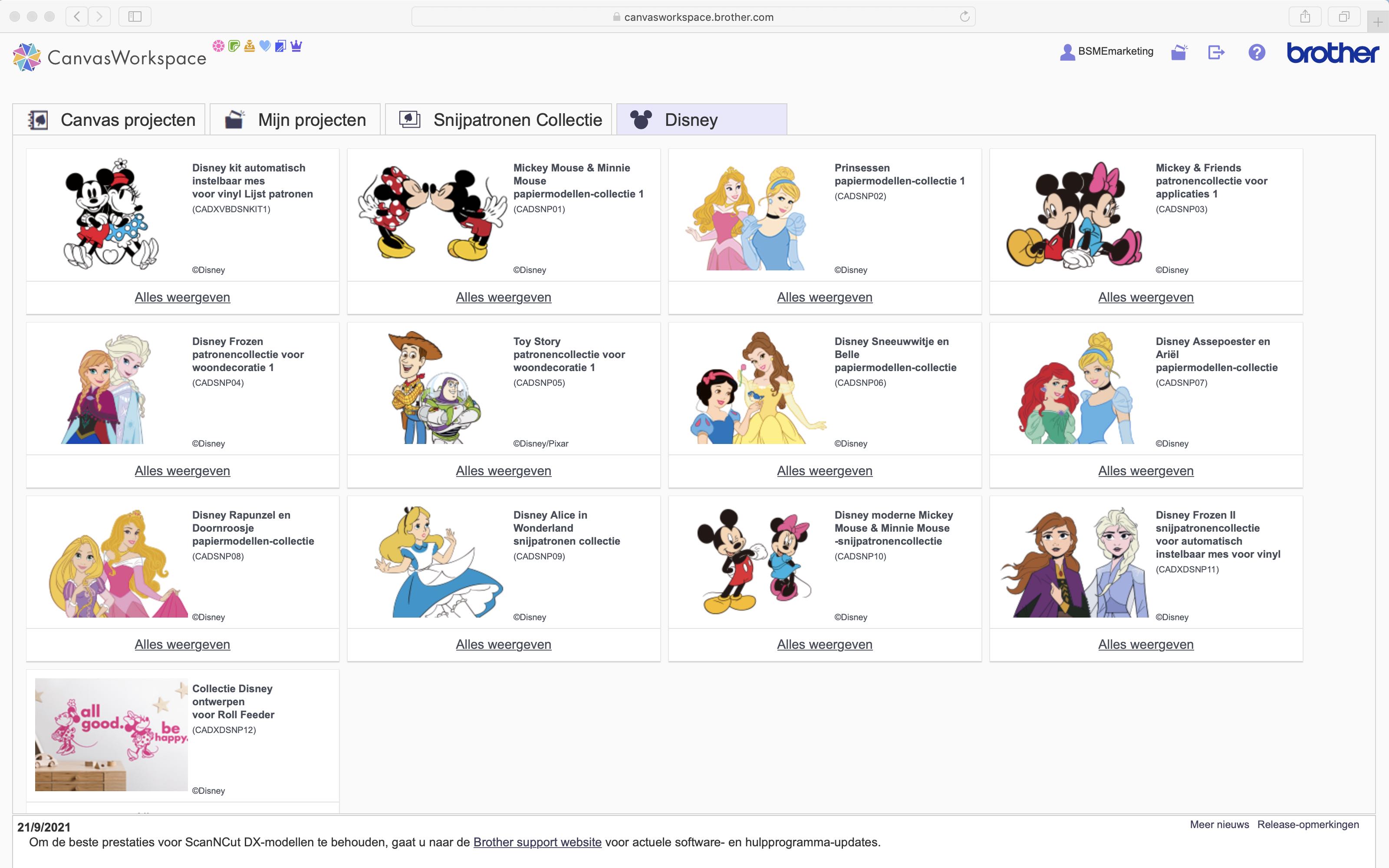 preview van Disney-ontwerpkaarten