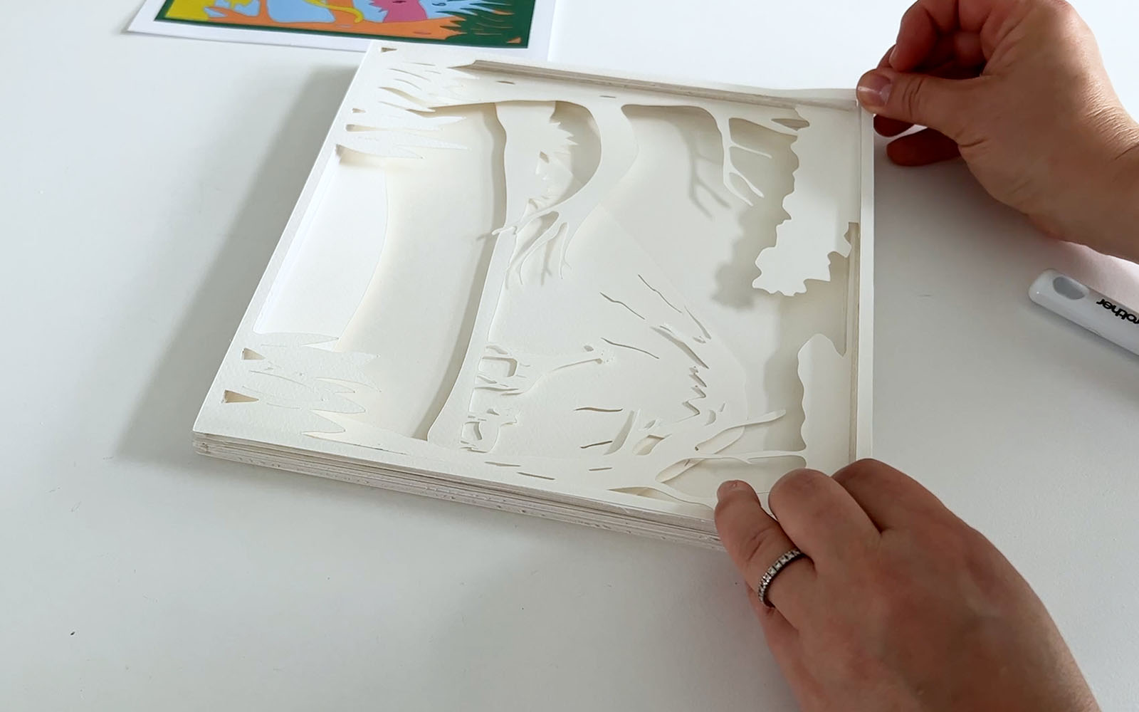 Final layer of lightbox added to front
