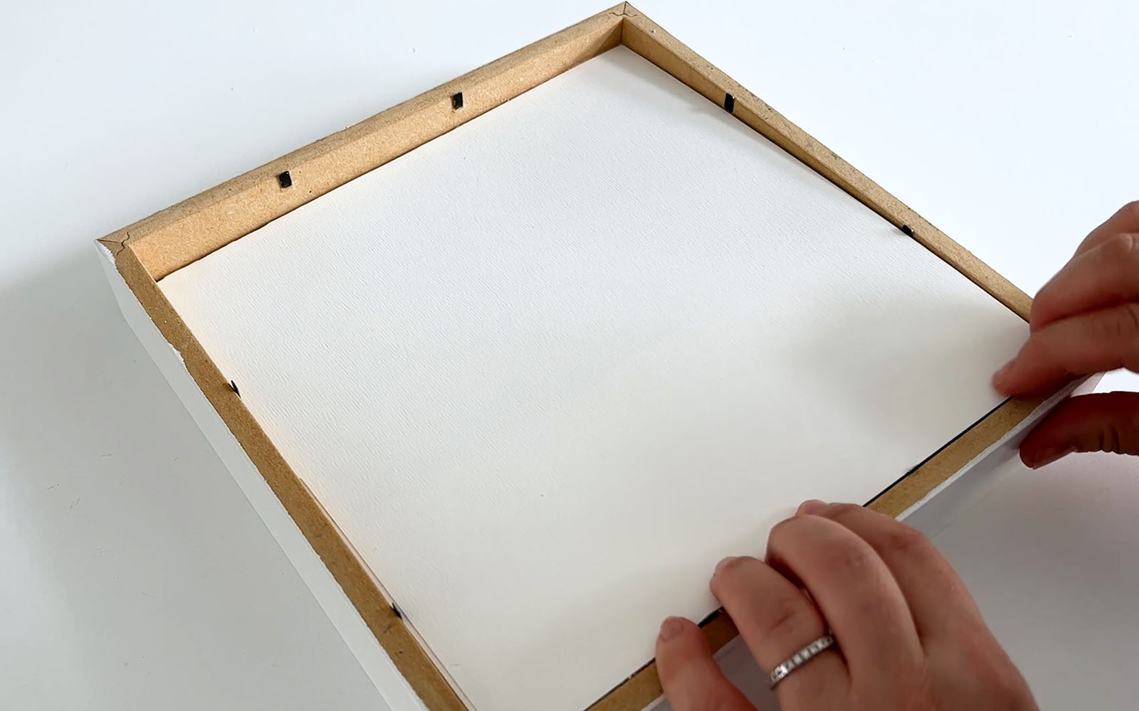 Lightbox is inserted into picture frame