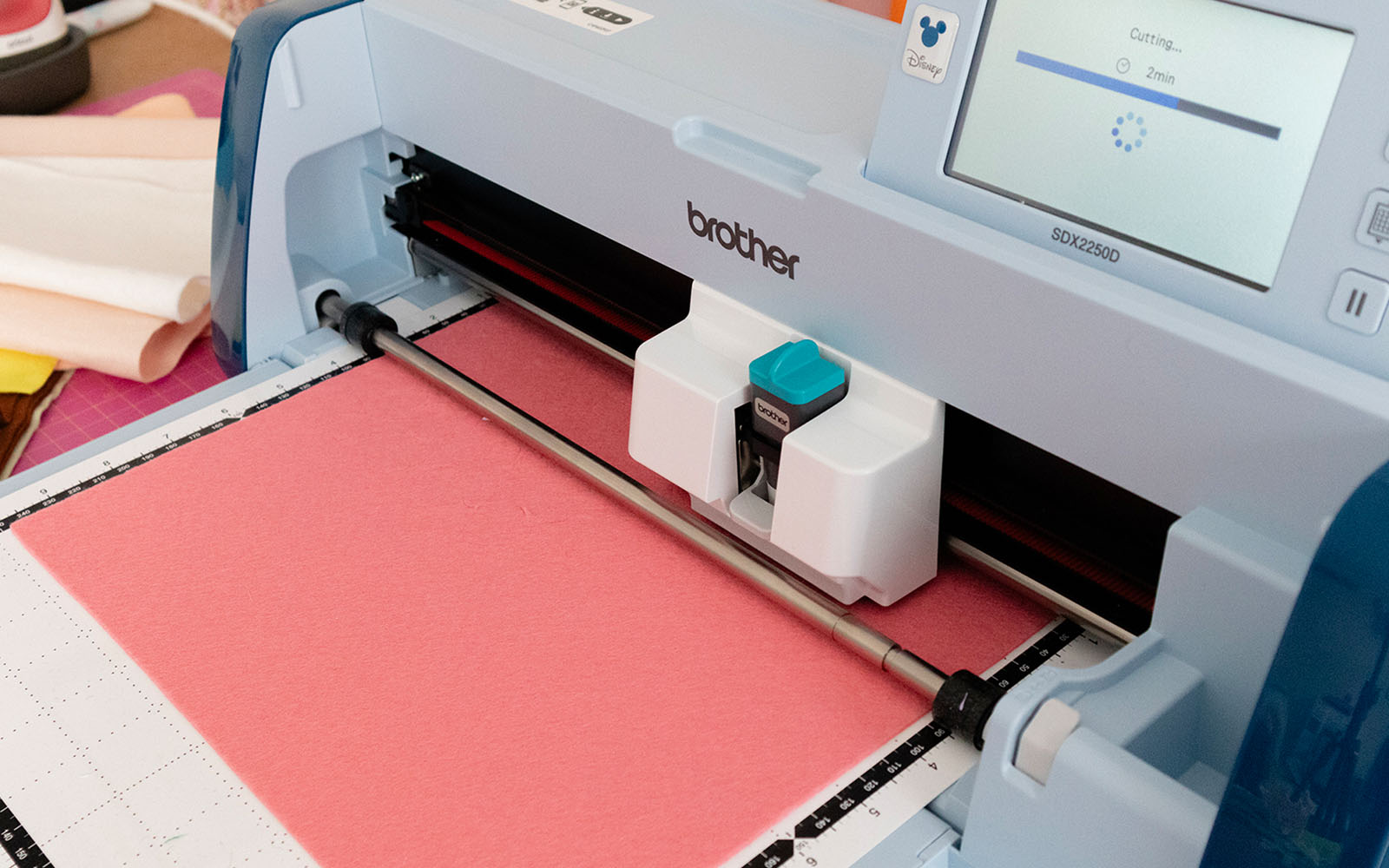 BrotherScanNCut machine cutting  felt