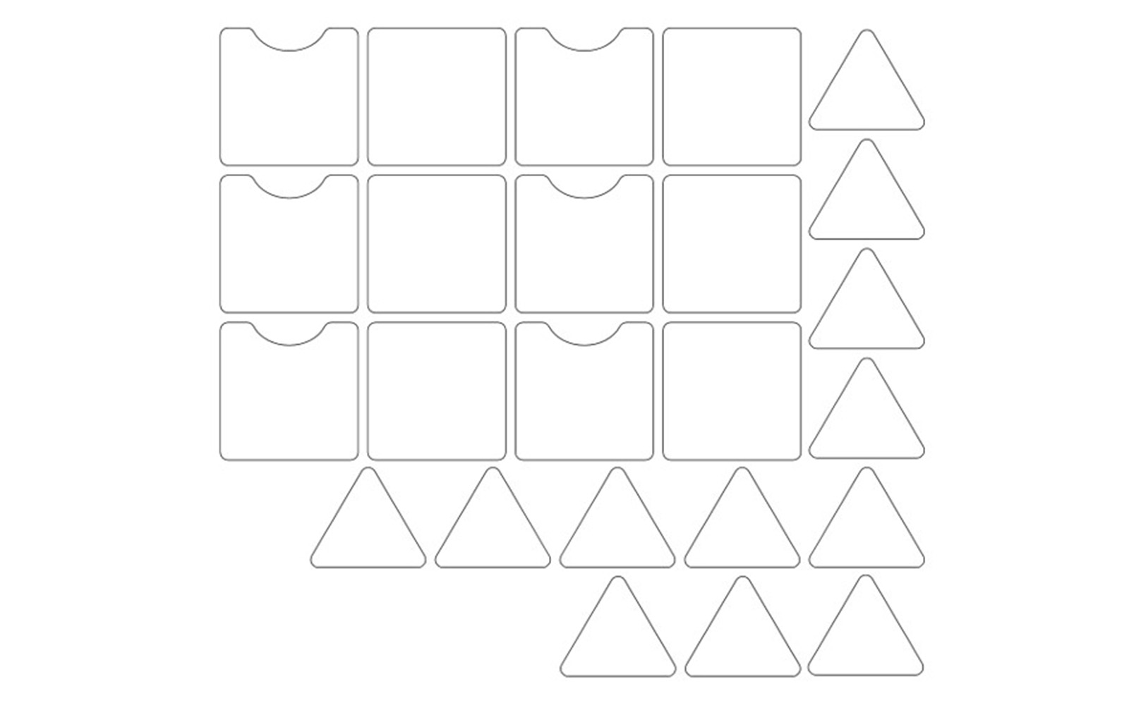 ScanNCut cutting lines for inserts for hexagonal roll up box