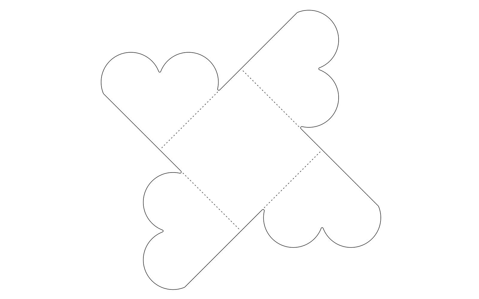 interlocking heart card ScanNCut cutting outline