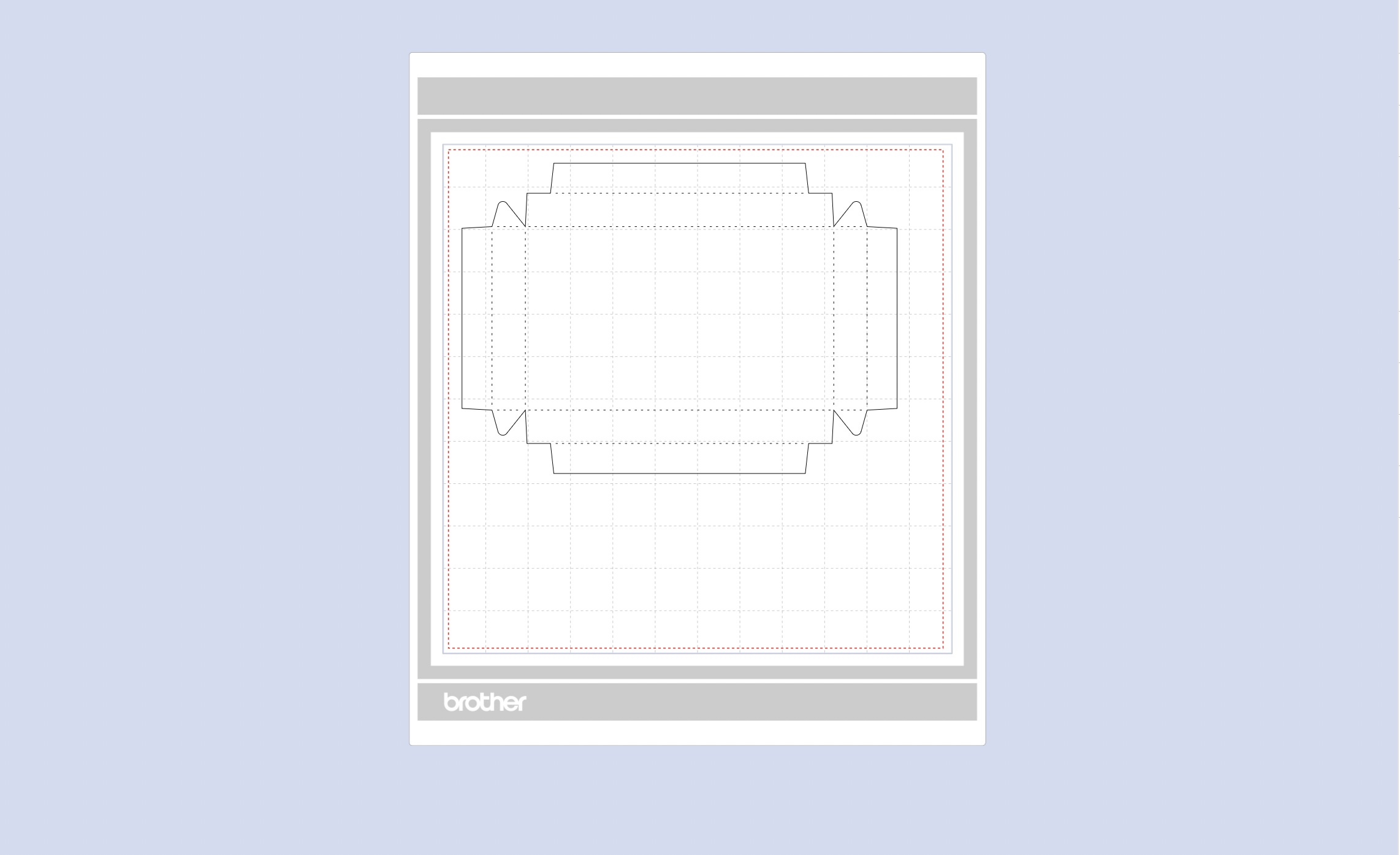 ScanNCut card box cutting pattern cutting layer 