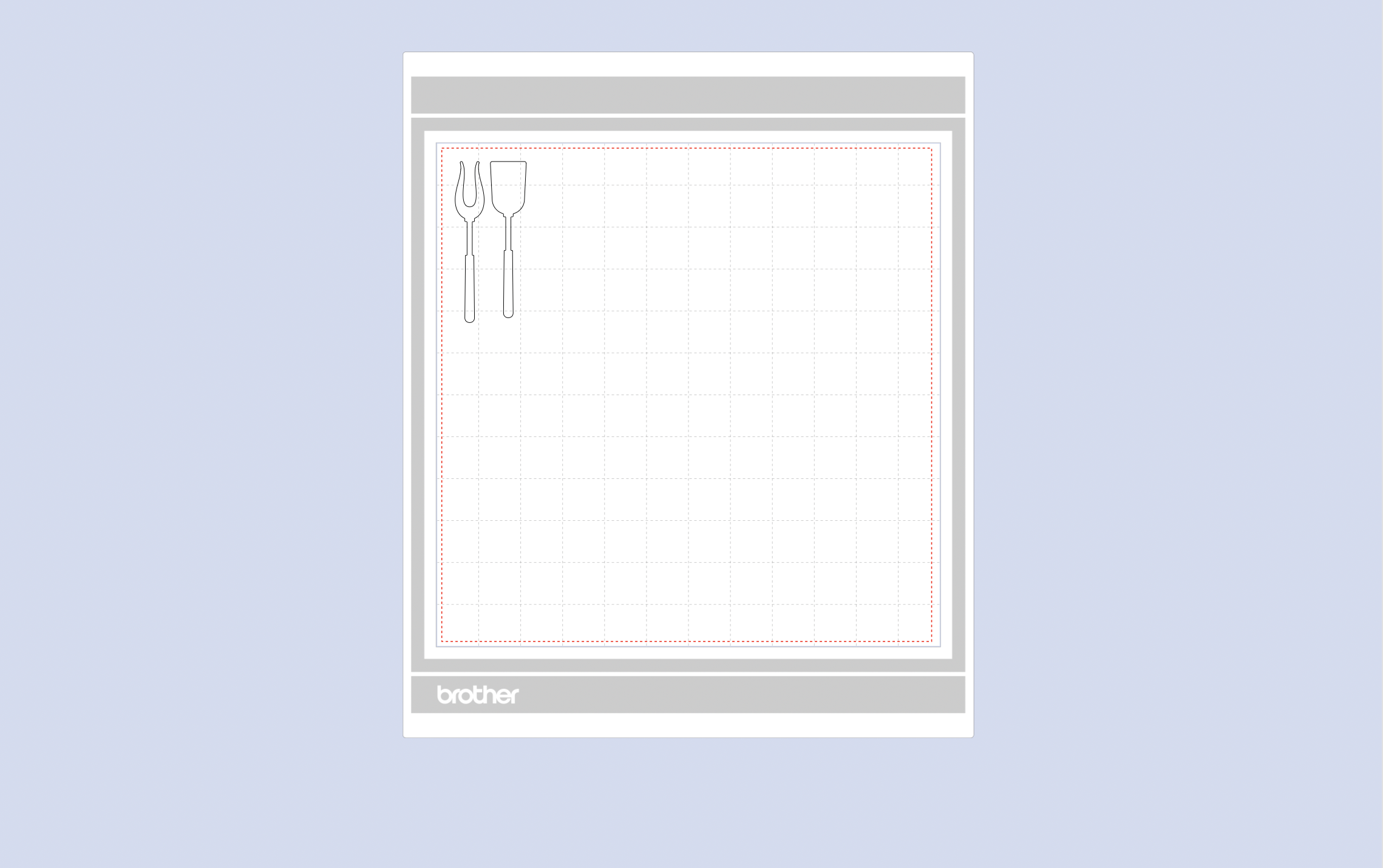 ScanNCut BBQ tongs and spatula free cutting pattern