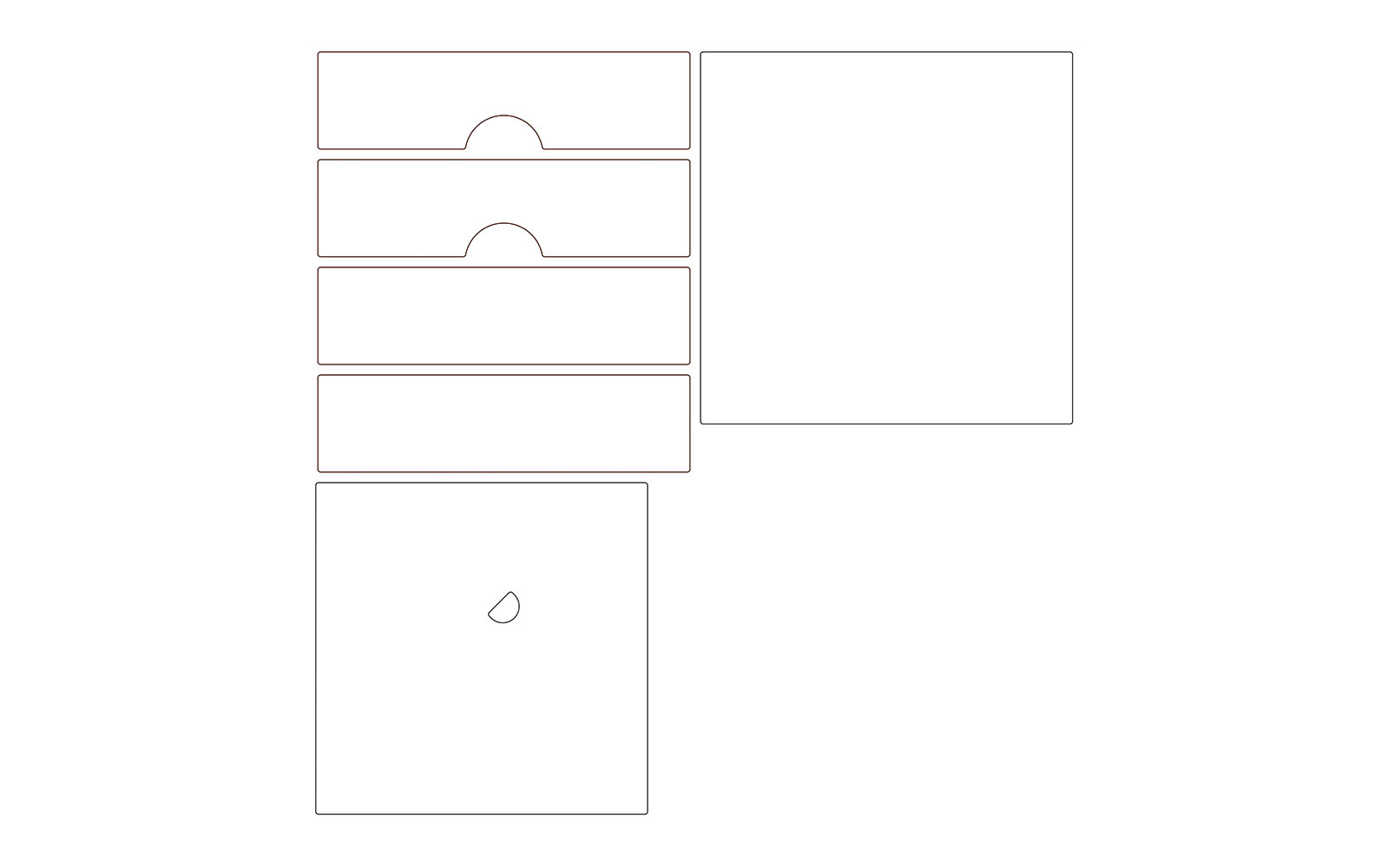 ScanNCut bonnet card decorative panels for box and card