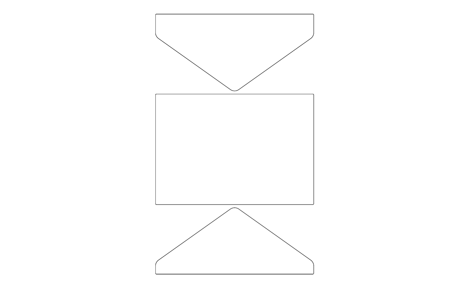 Linee di taglio dei livelli Brother ScanNCut per la vanity card.