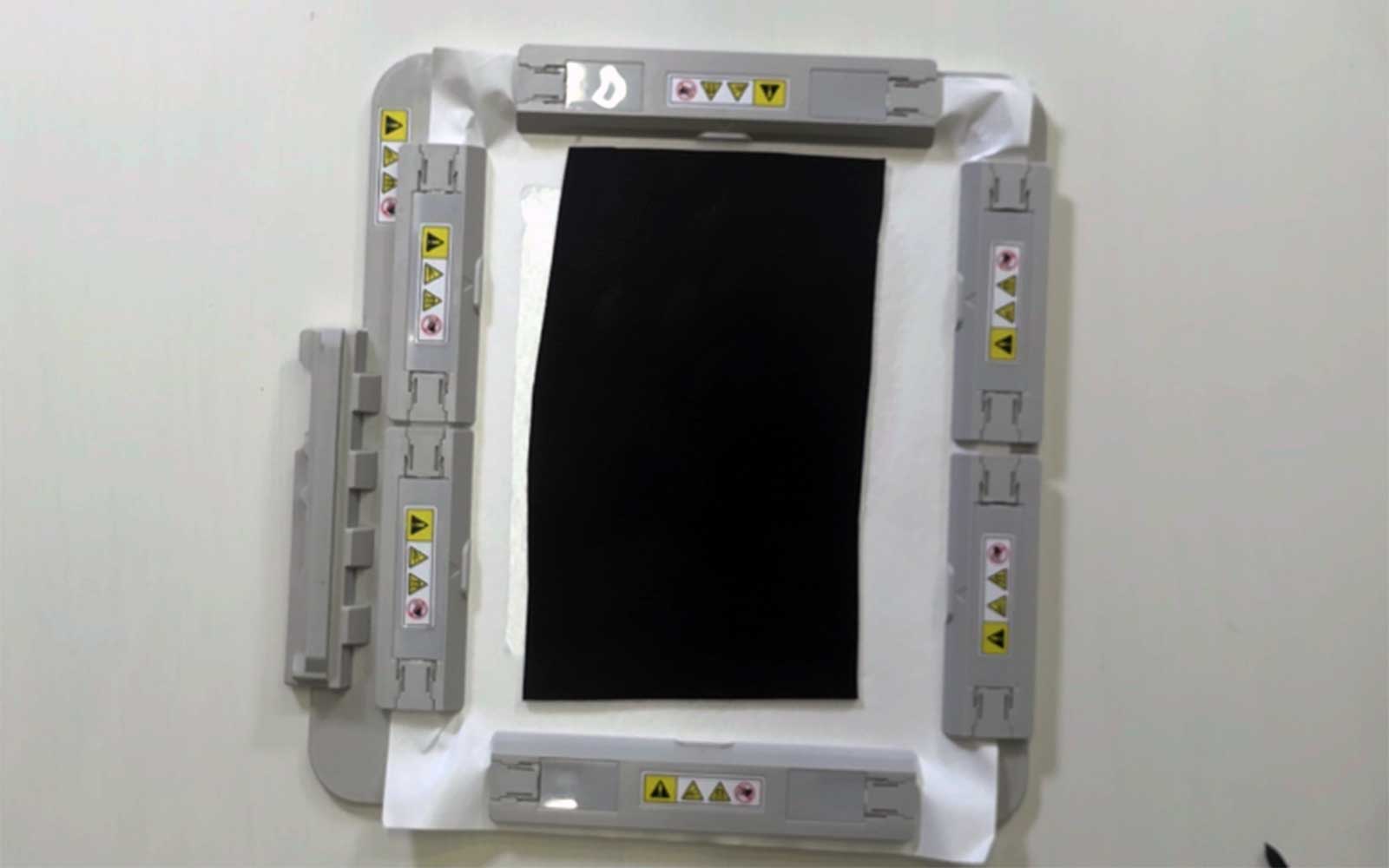 Brother magnetic embroidery frame with black fabric