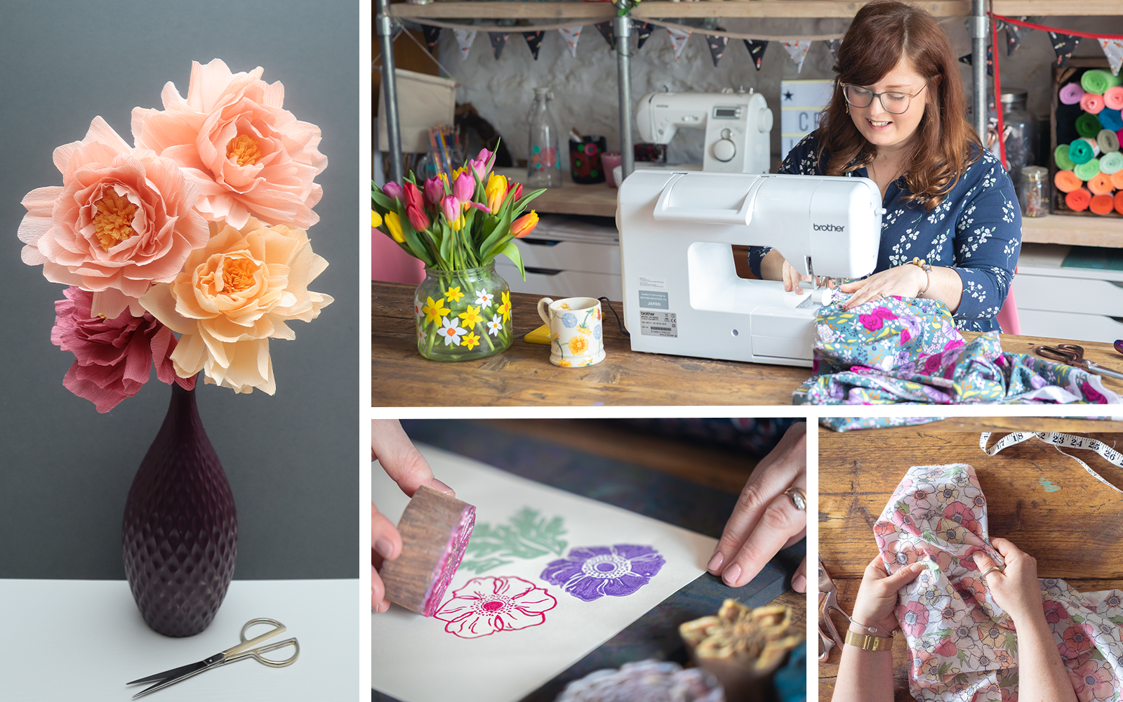 The Crafty Lass onderneemt meerdere creatieve bezigheden, waaronder naaien