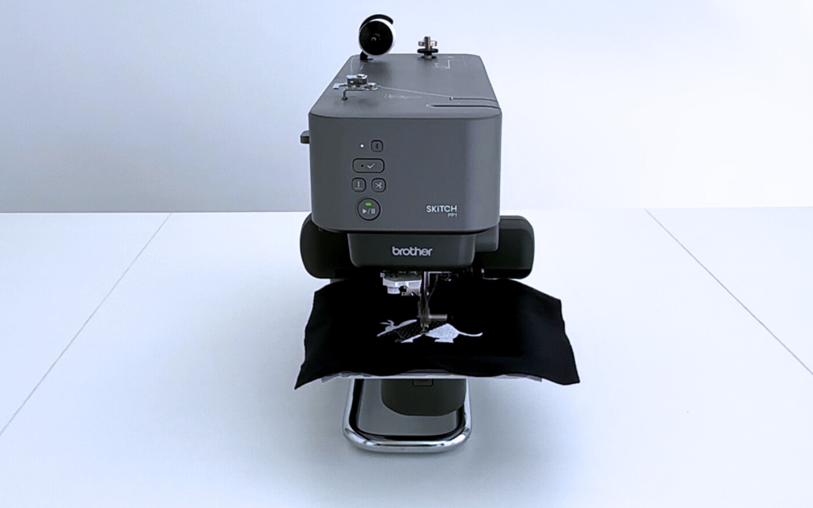 Brother Skitch embroidery machine embroidering design