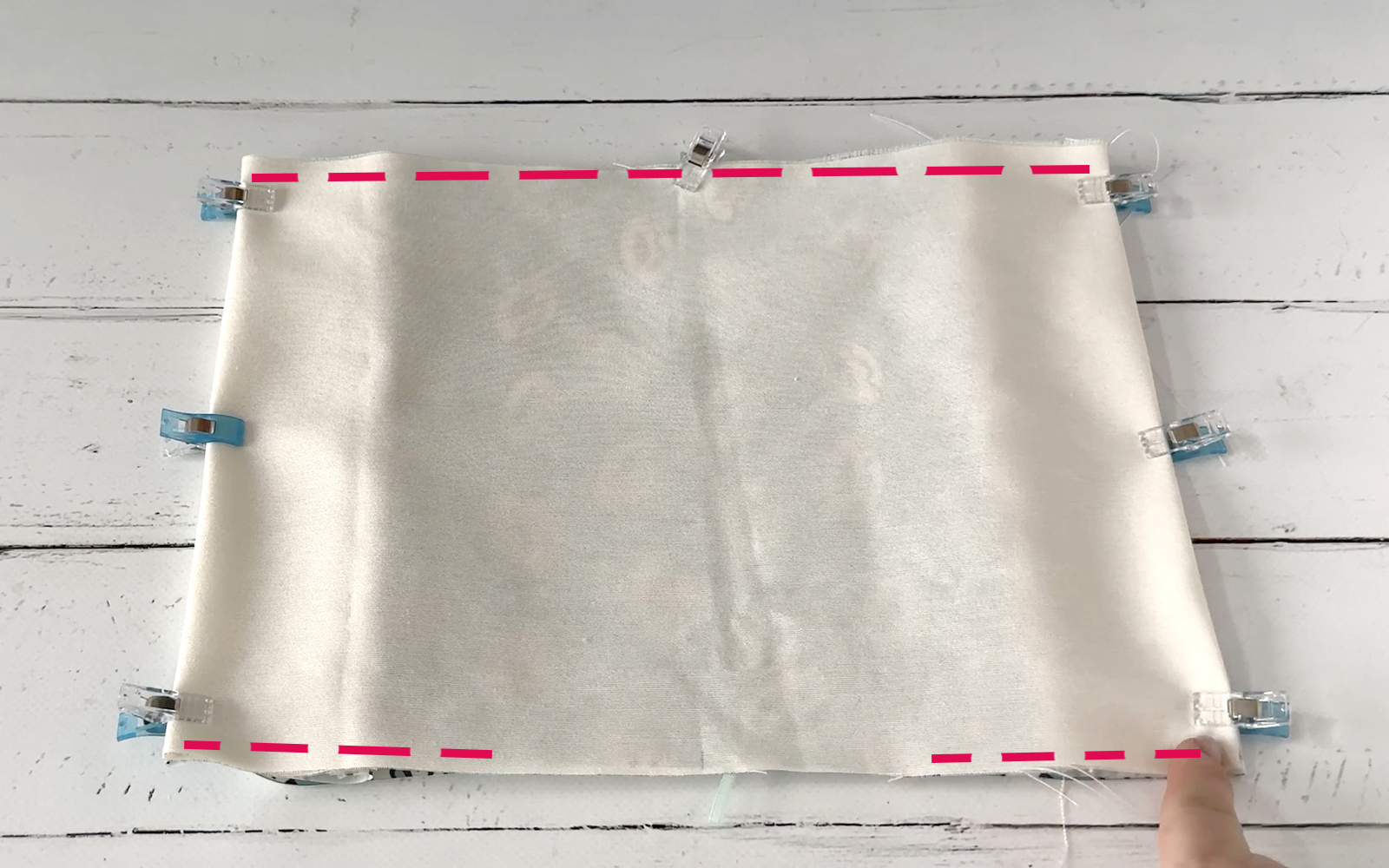 Folded and clipped front and back of book cover.