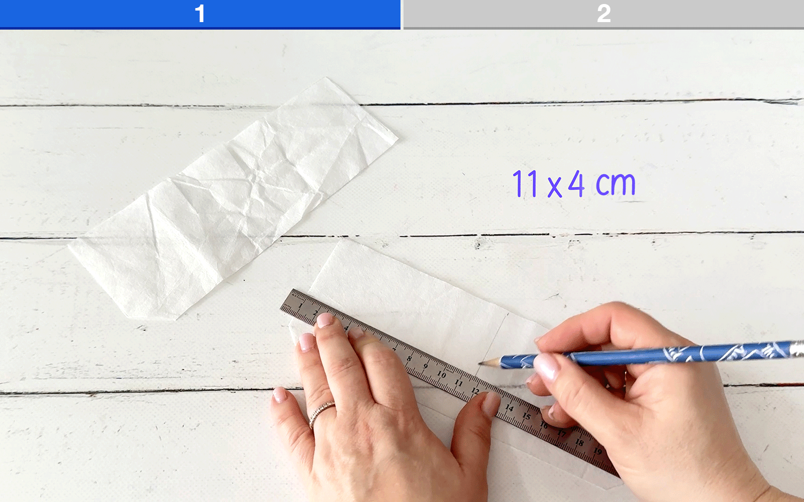 Cutting interfacing to fuse to pencil case flaps