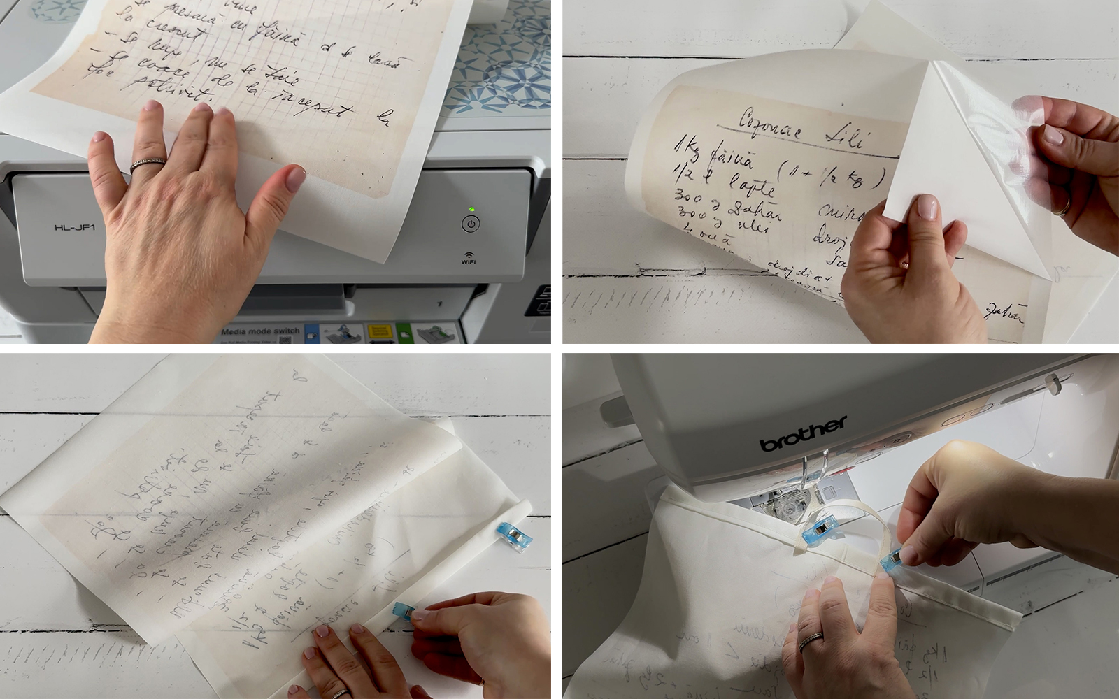 Maßgeschneidertes Geschirrtuch mit Brother PrintModa Studio drucken 