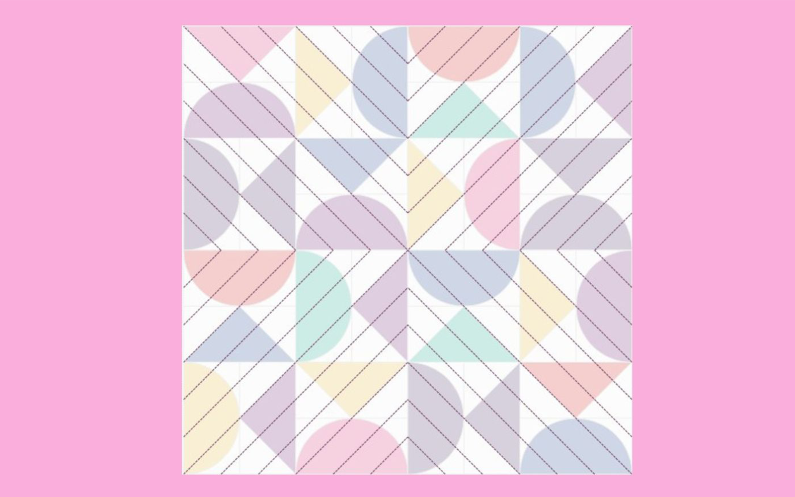 Nähplan für geometrischen Quilt