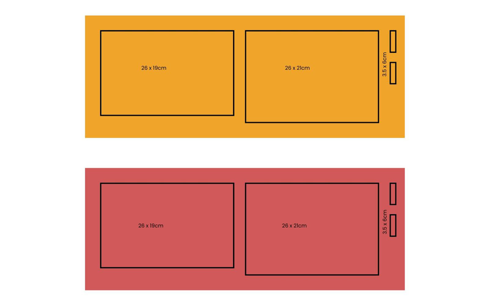 Diagramm zur Platzierung des Musters auf dem Stoff
