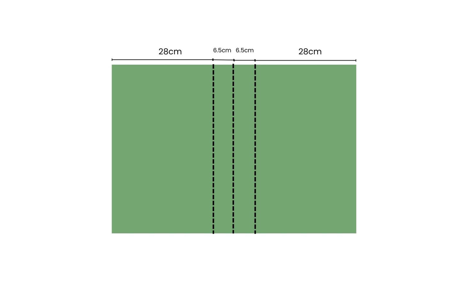 Tote bag foam stabiliser sewing pattern diagram