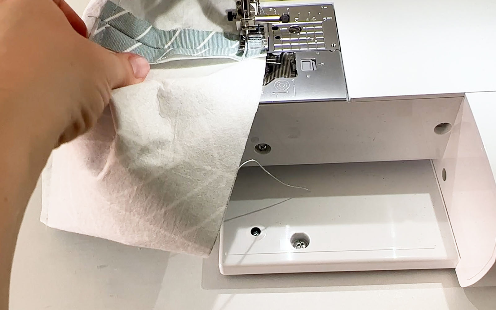 Sewing with Brother sewing machine over seam allowance