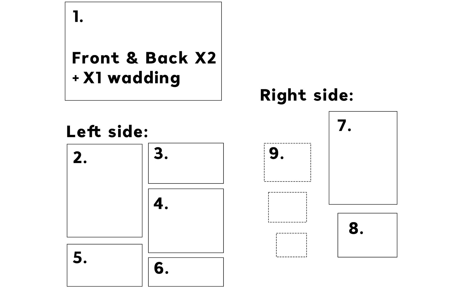 needle storage case fabric cutting diagram