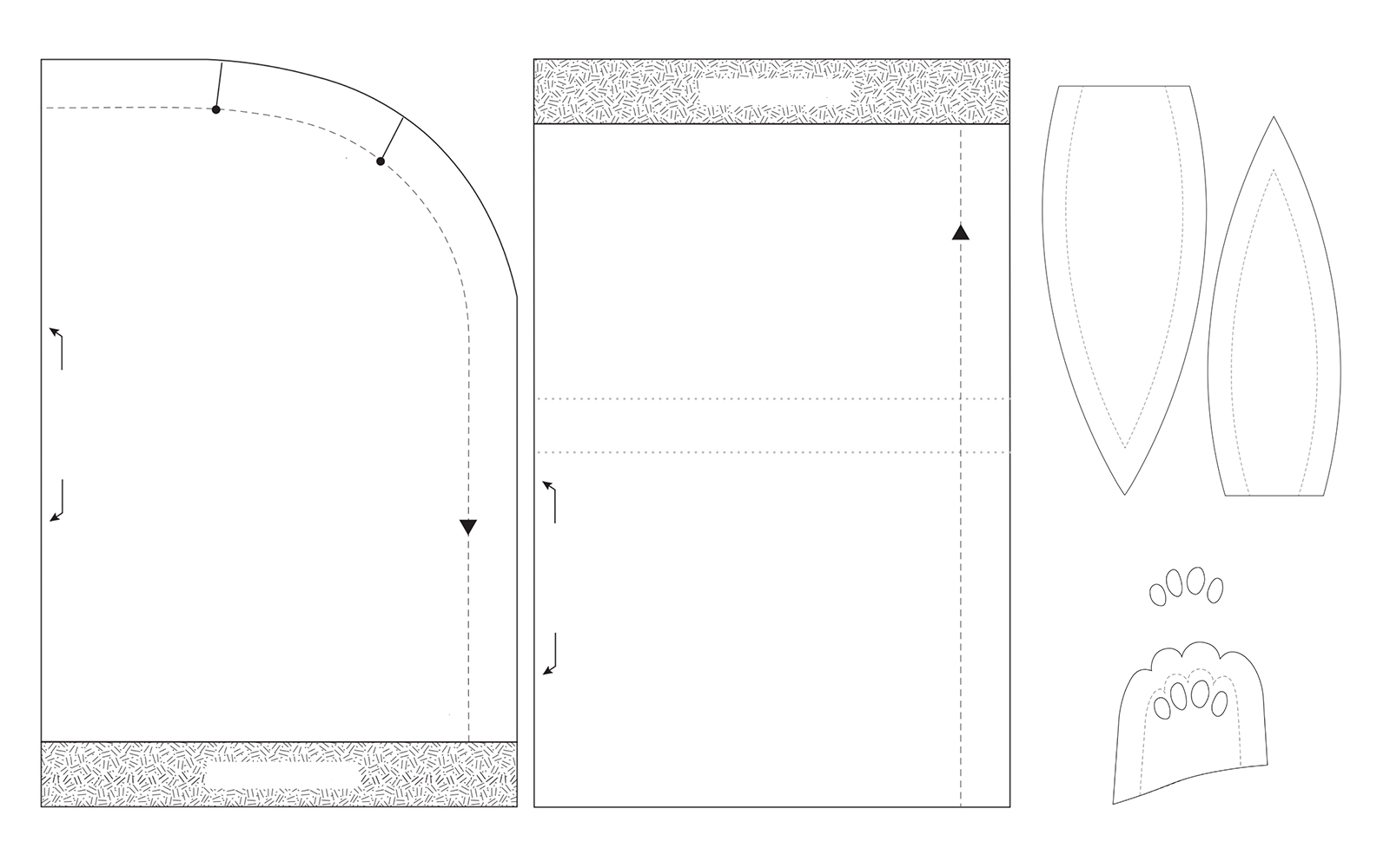 Schnittmuster Hasenrucksack