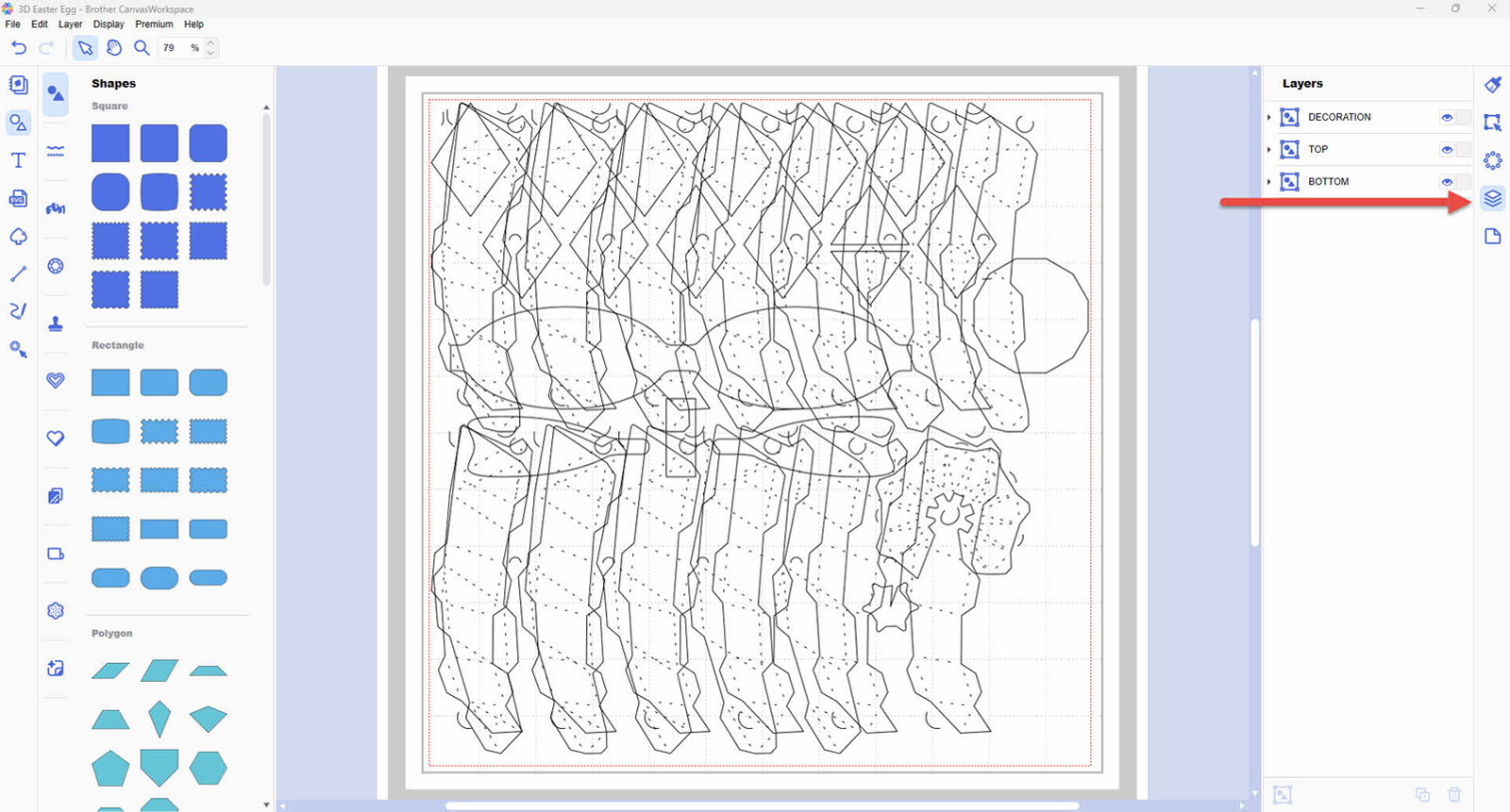 3D-Papierhandwerk ScanNCut Ostereiermuster