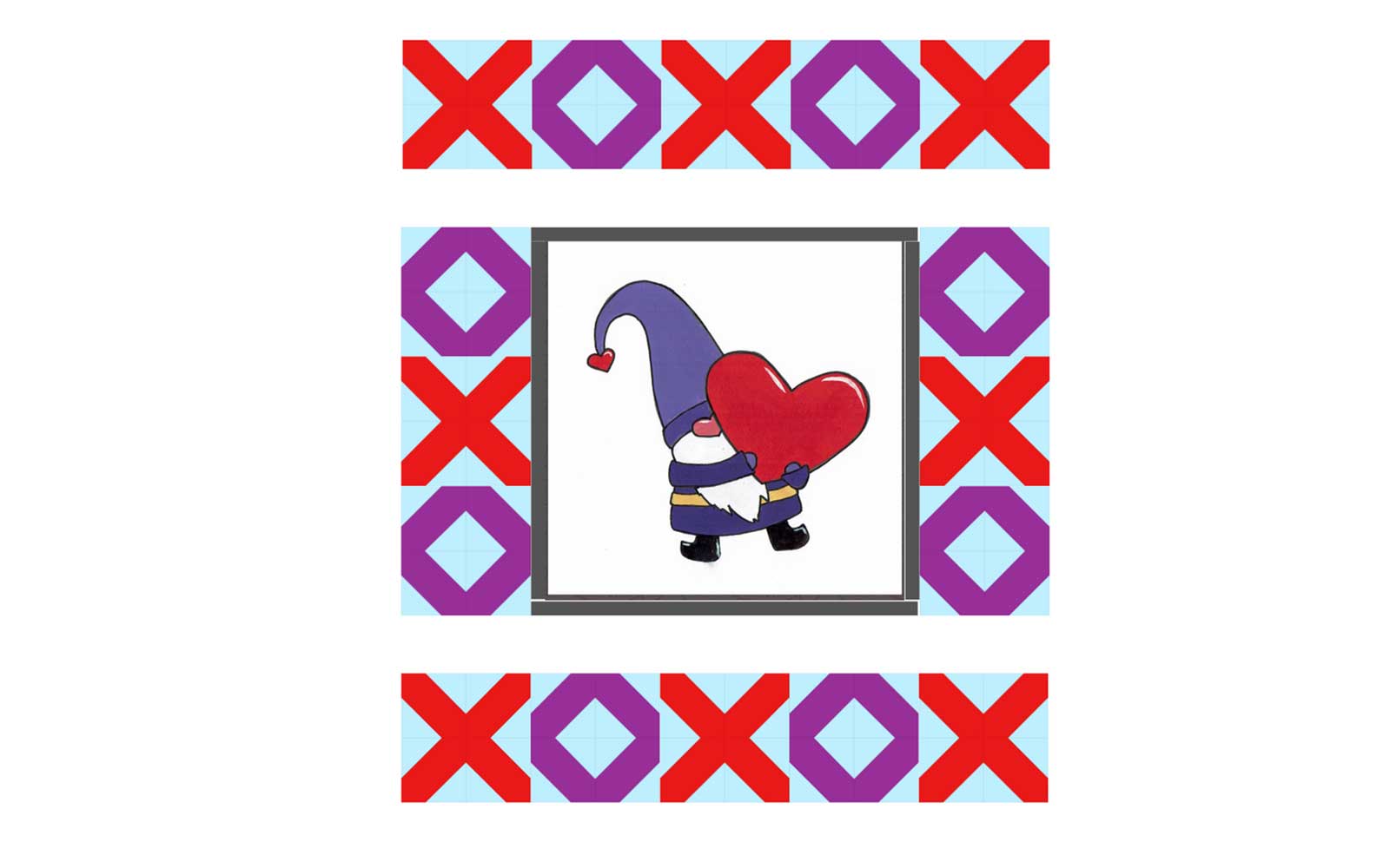 Diagramm mit Montage der oberen und seitlichen Umrandung