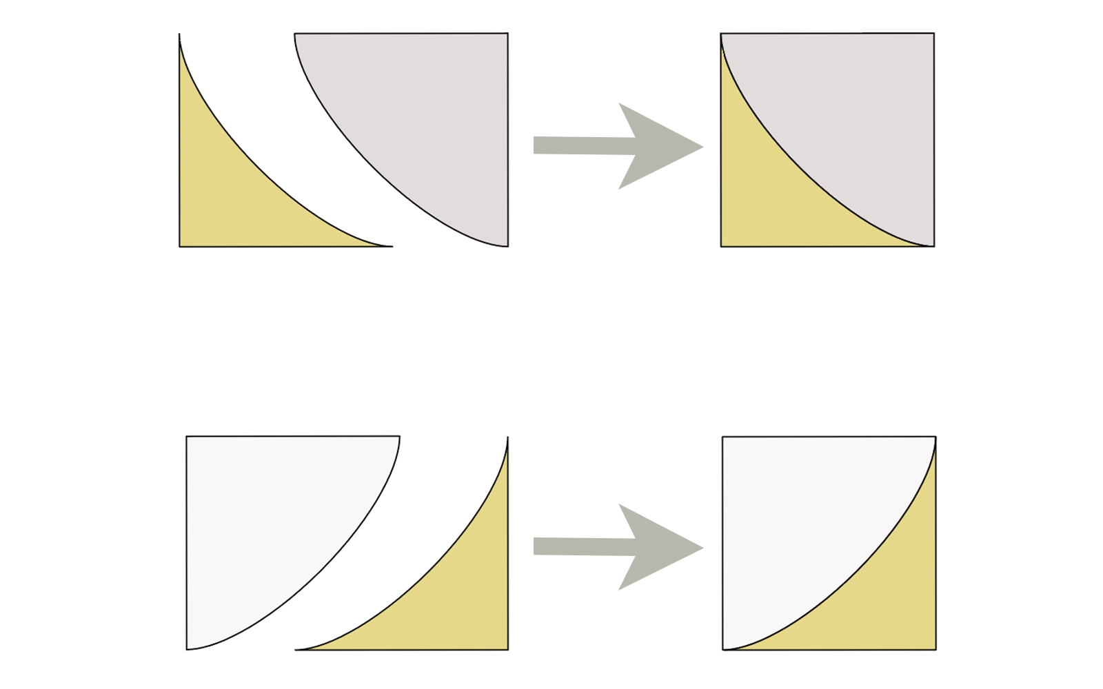 templates of small quilt pieces