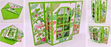 Gentleman Crafter ScanNCut carte baie vitrée avec enveloppe