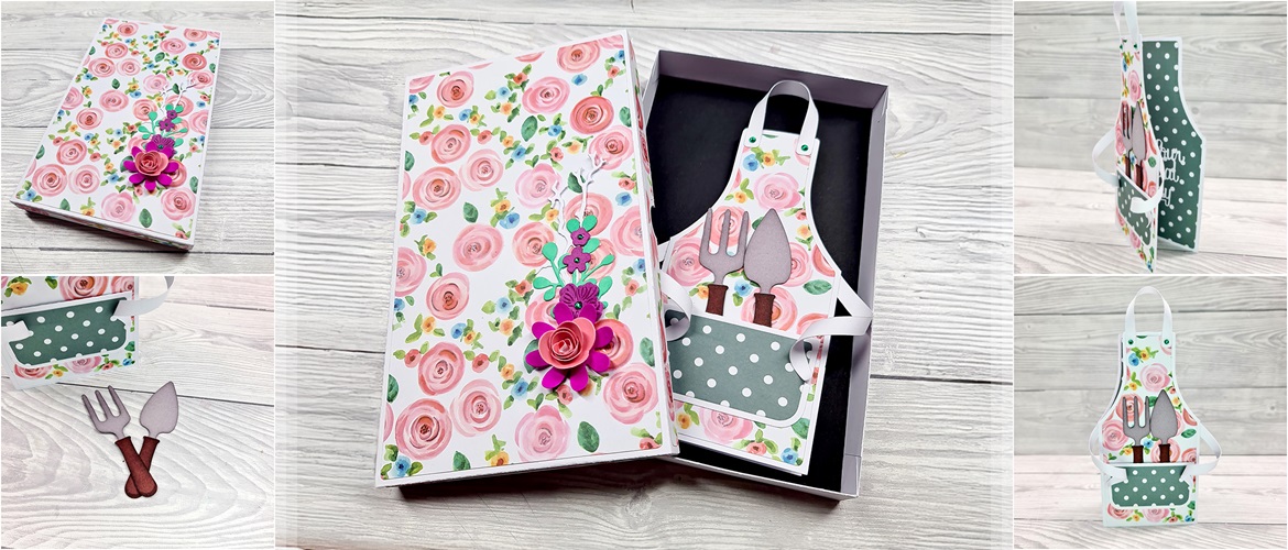 Gentleman Crafter ScanNCut shaped apron card and box