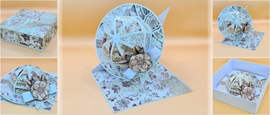 Gentleman Crafter ScanNCut summer bonnet card with gift box