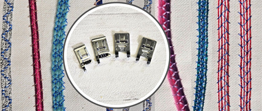 Four Brother cording sewing machine presser feet