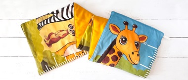 Jungle groeimeter met giraffe en stokstaartje
