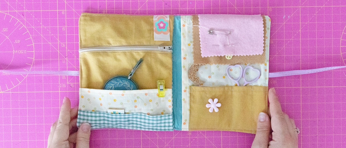 non-cousu storage book needle case