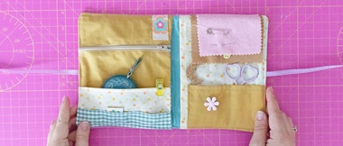 non-cousu storage book needle case