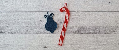 Décorations de Noël brodées 