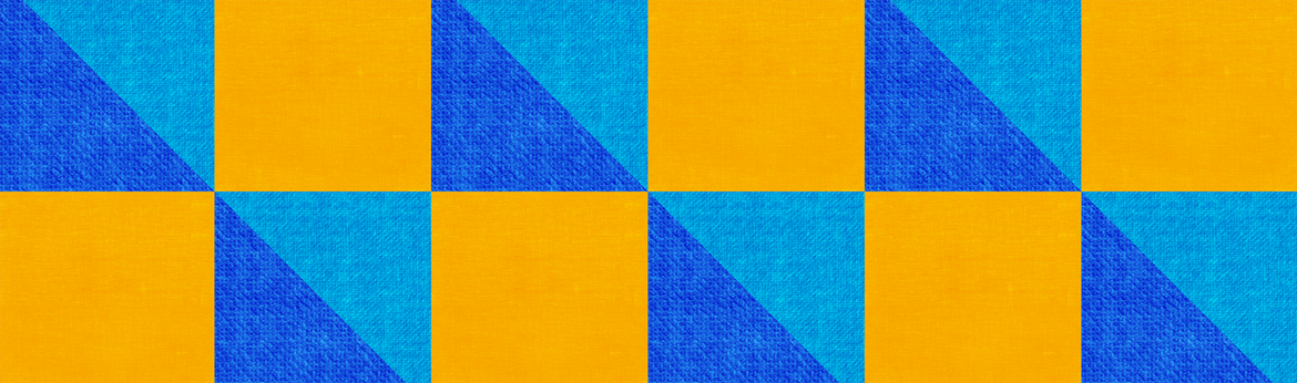 Motivo blu e giallo
