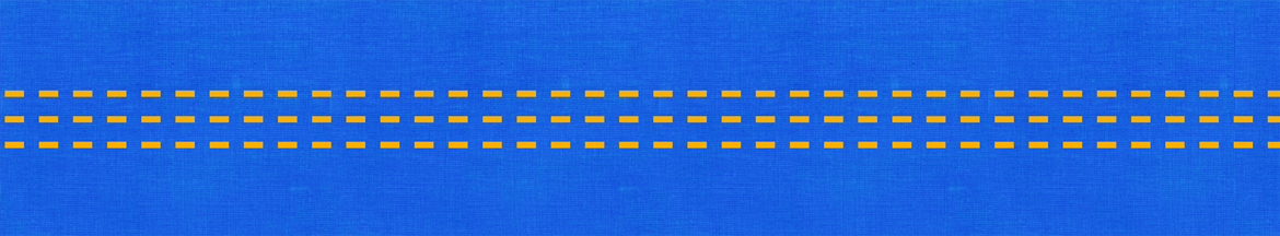Geel patroon op een blauwe achtergrond