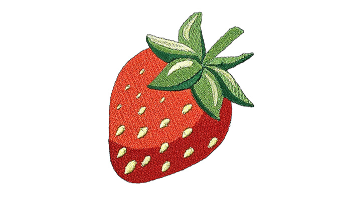 Strawberry embroidery