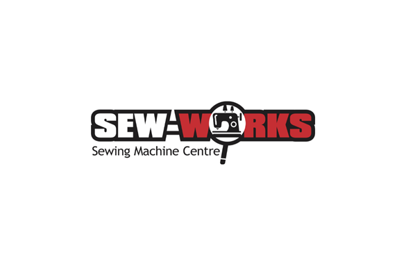 logo for Sew works, Epsom